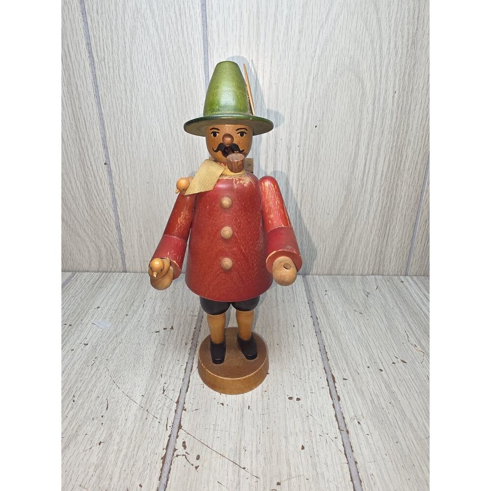 Vtg Expertic Erzgebirge Kegler Smoker German Christmas Incense Bird Dealer Flaw